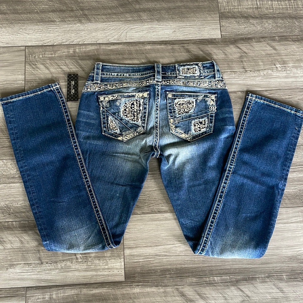 MISS ME JEANS MID-RISE STRAIGHT SIZE 29